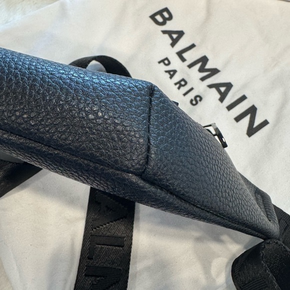 Balmain Paris Black Leather Bum Bag - Picture 6 of 13